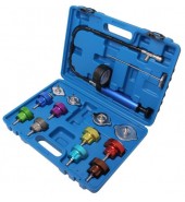 Набор приспособлений для тестирования систем охлаждения 14пр. (0-2.5bar), в кейсе ROCK FORCE (RF-914G1)